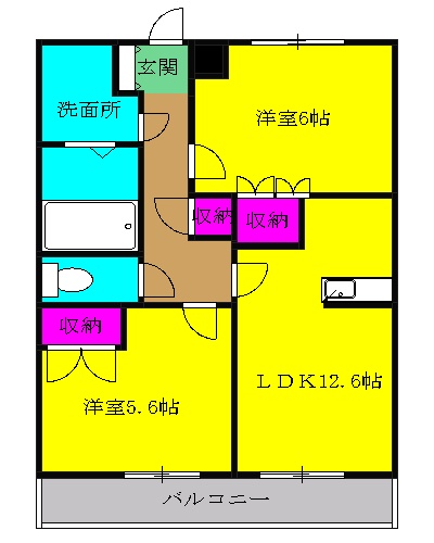 サンパレスの間取り