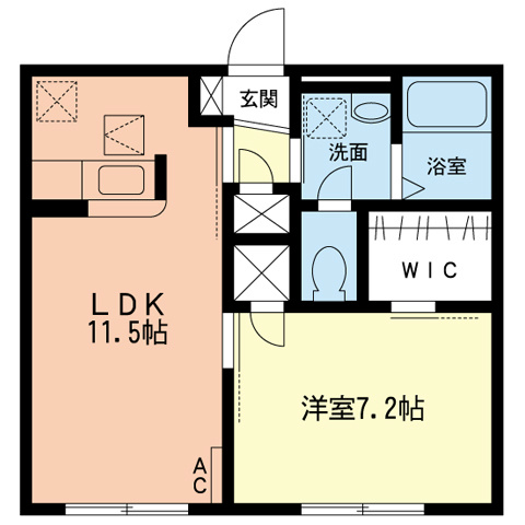 サンハイムCの間取り