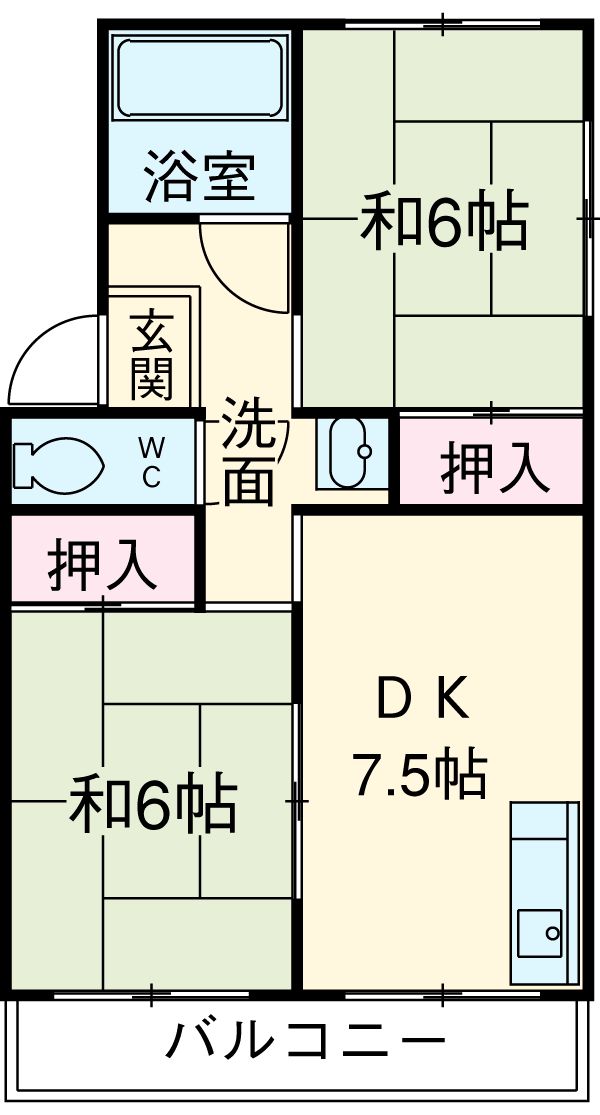 シャトルホワイトの間取り