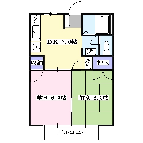 グリーンコーポ青木の間取り