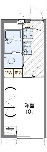 レオパレスTAKA デルタの間取り