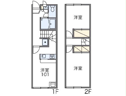 レオパレスラヴィアンローズの間取り