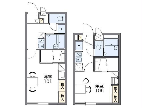 レオパレスぐりとぐらの間取り