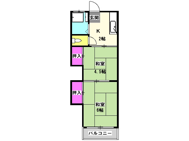 山本ハイツの間取り
