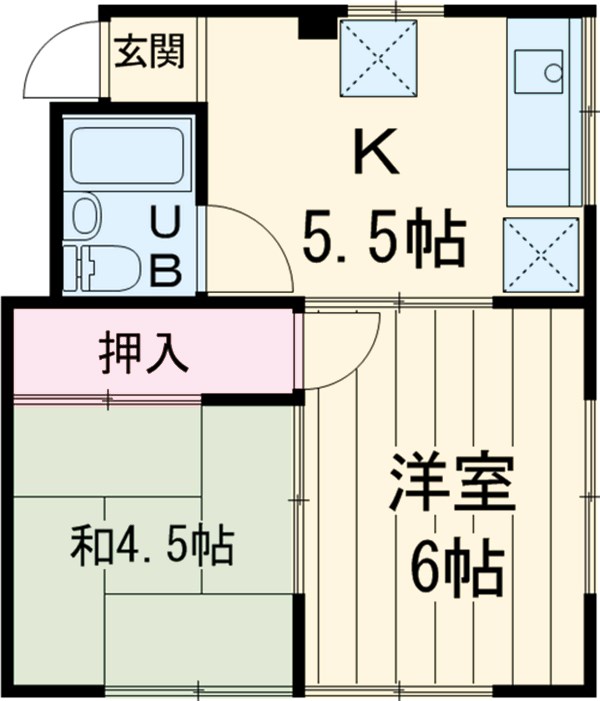 高橋コーポの間取り