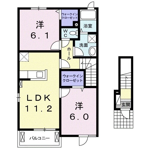 シャトーカルムⅠの間取り