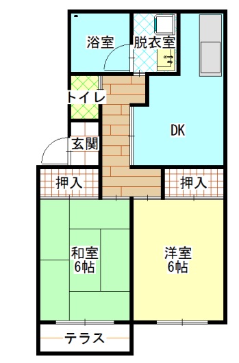 サンシャルムの間取り