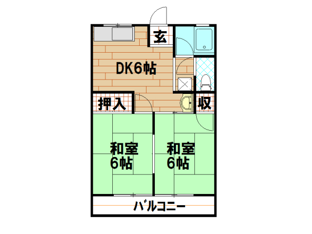 シティハイム高洲3号棟の間取り