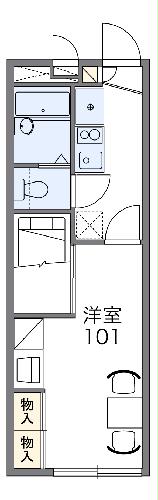 レオパレスファー　イーズの間取り
