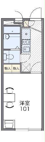 レオパレス登呂の間取り