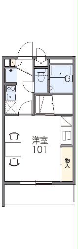 レオパレスセジュール弐番館の間取り