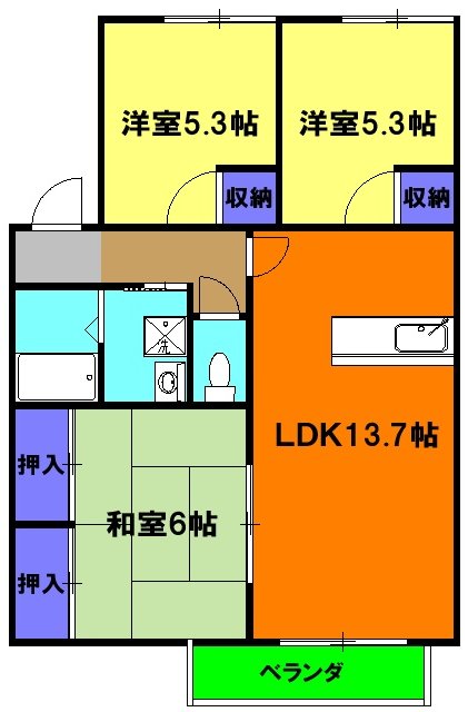ボナール池田の間取り