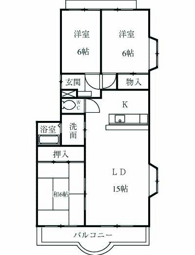 モンテベルデ高野の間取り