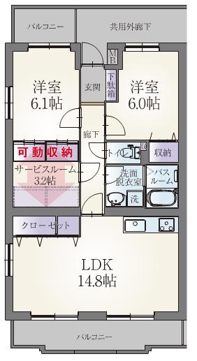ヴィラ・エトワールの間取り