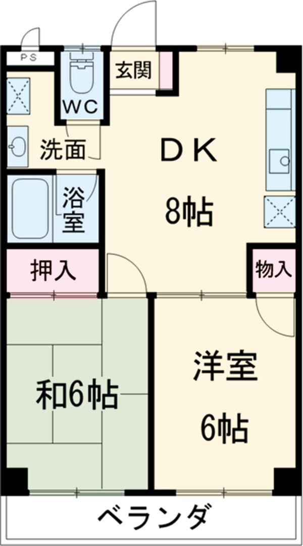 グランドコートMの間取り