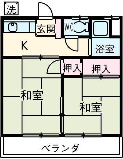 第1和田荘の間取り