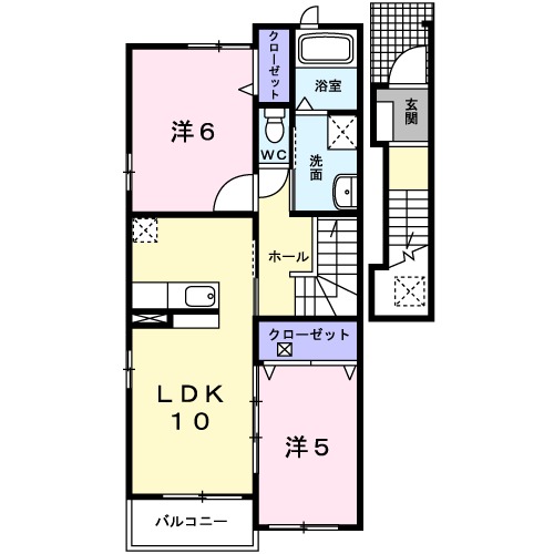 ヴィラ・プリムローズ上力の間取り