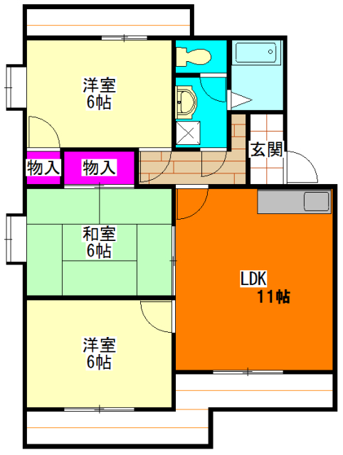 エクセルシオールⅡの間取り