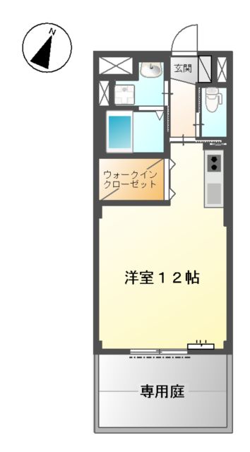 下川原の完工年月(2014年10月)築の賃貸マンションの間取り
