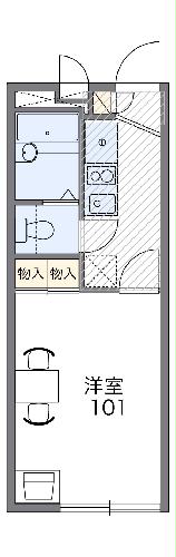 レオパレスノーブルコート久地の間取り