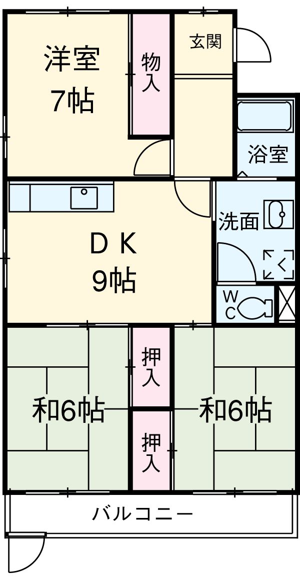 ハイム志ノ島の間取り
