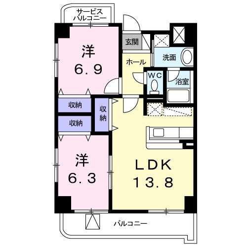 ウェスト ベル ウッドの間取り