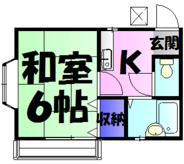 シティハイツ高橋B棟の間取り