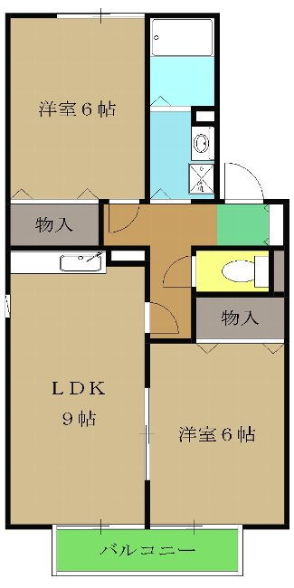 ルノワール瑞穂ⅠⅡ番館 の間取り