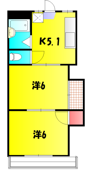 コーポ和気の間取り