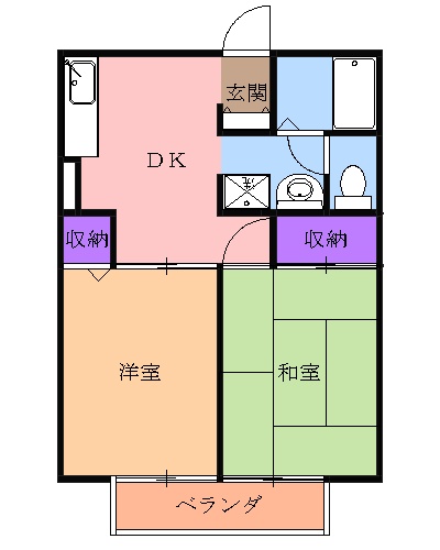 フレンド宝木Cの間取り