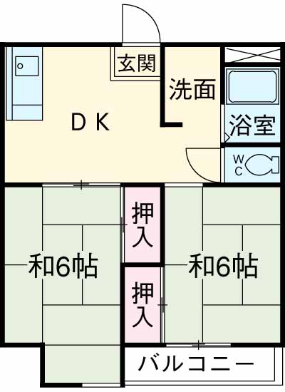 ハイツモンレーブの間取り
