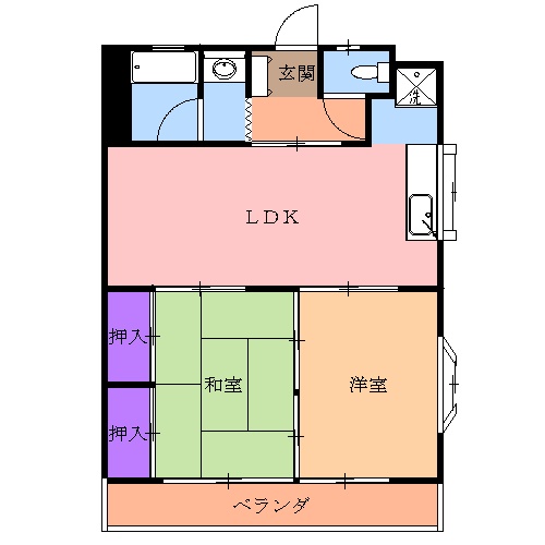 シャンポール双葉の間取り