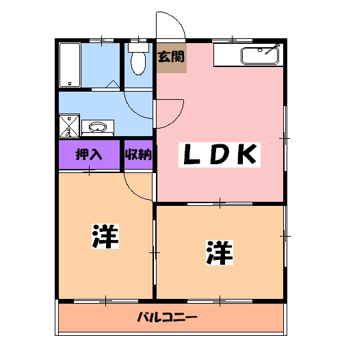 ニュー双葉コーポの間取り