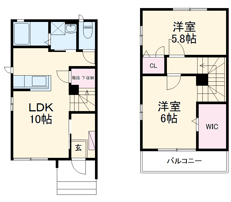 ファミールコートDの間取り