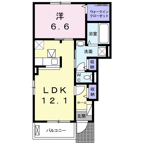 ソル・レヴェンテAの間取り