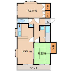 コーポYAMAⅡの間取り