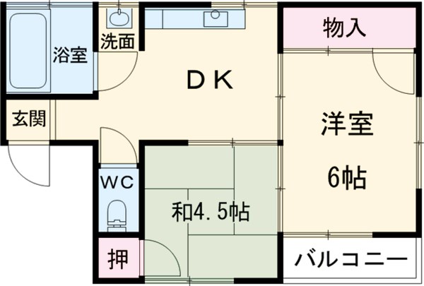 第二藤平コーポの間取り
