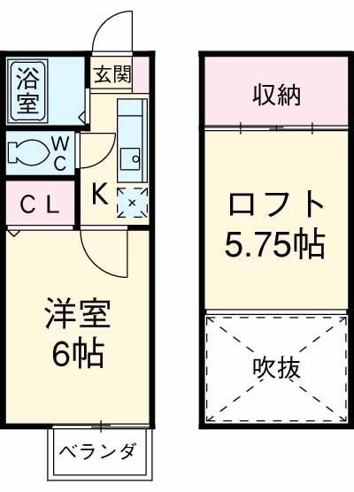 レクエルド烏山の間取り