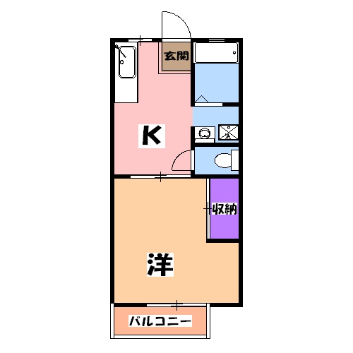 福正ハイツBの間取り