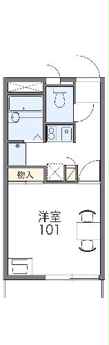 レオパレス不動前の間取り