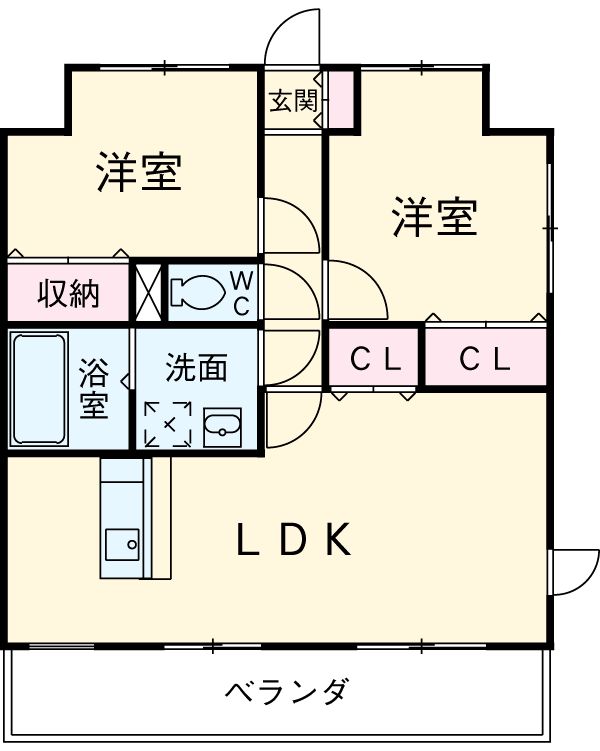 アルトカッシーナの間取り