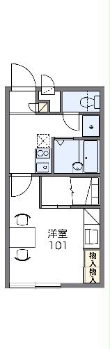 レオパレスプレヴェールの間取り