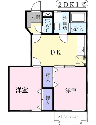プランドールK・MⅡの間取り