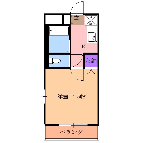 KDハイツAの間取り