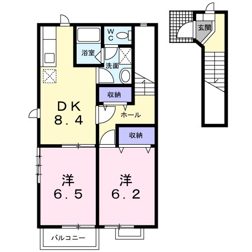 シンフォニーAの間取り