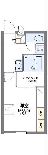 レオパレスオメガの間取り