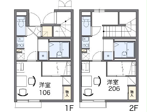 レオパレスポポラーレの間取り
