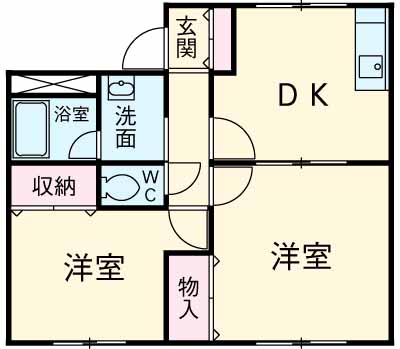第3鬼怒ハイツの間取り