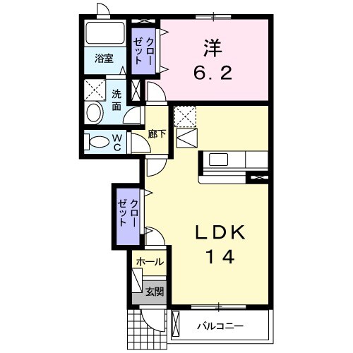 サンライトDの間取り