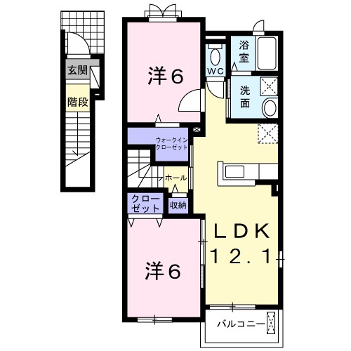 ドゥマン クレールⅠの間取り